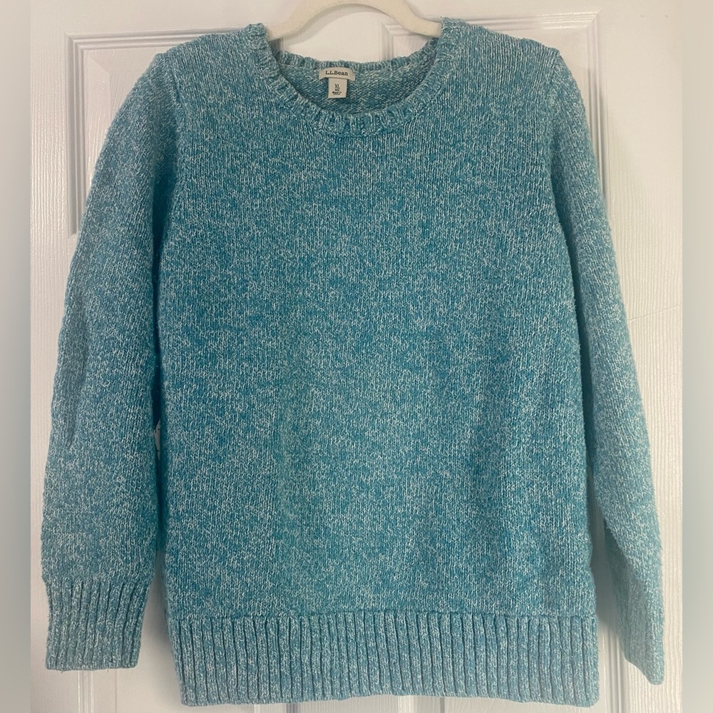 L.L. Bean Women's Teal Crew Neck Sweater